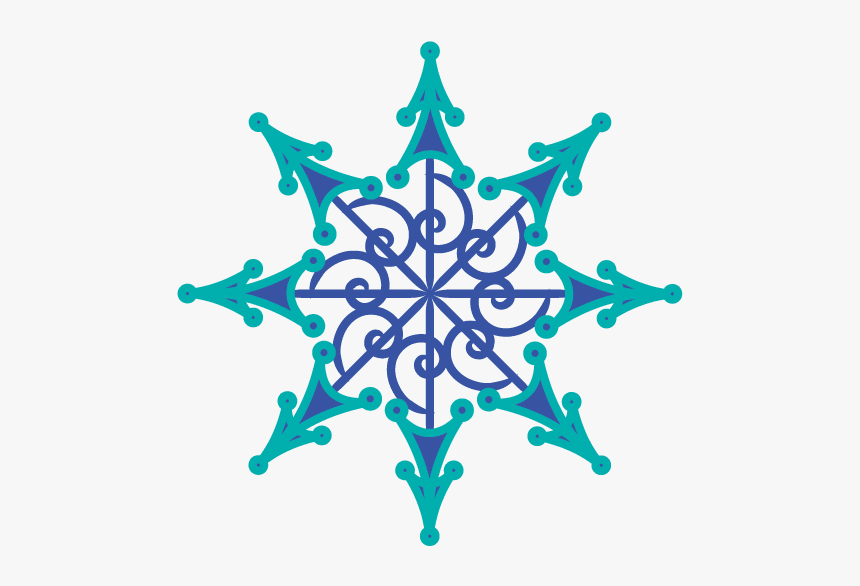 Copos De Nieve Tipo Mandalas - Circle, HD Png Download