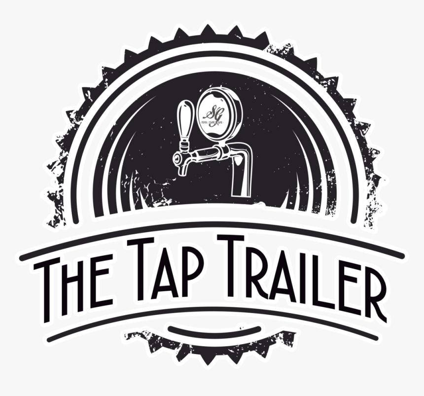 The Tap Trailer Logo White Outline - Vintage Coffee House Logo, HD Png Download