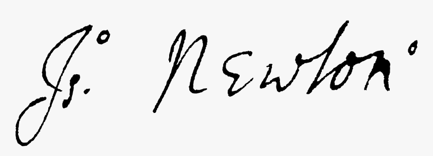 Isaac Newton Signature, HD Png Download