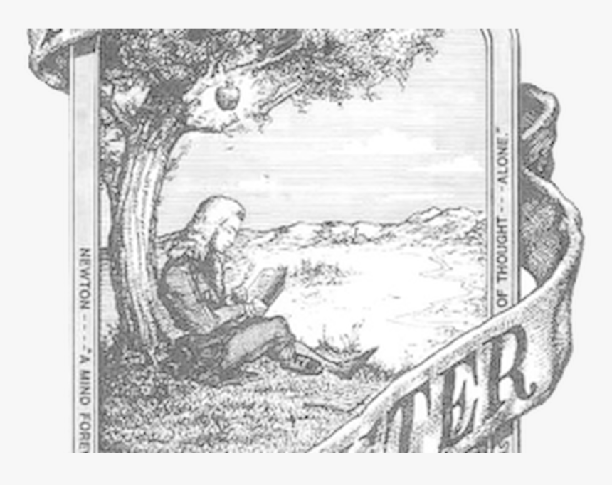 Transparent Johnny Appleseed Clipart Black And White - Apple Isaac Newton Logo, HD Png Download