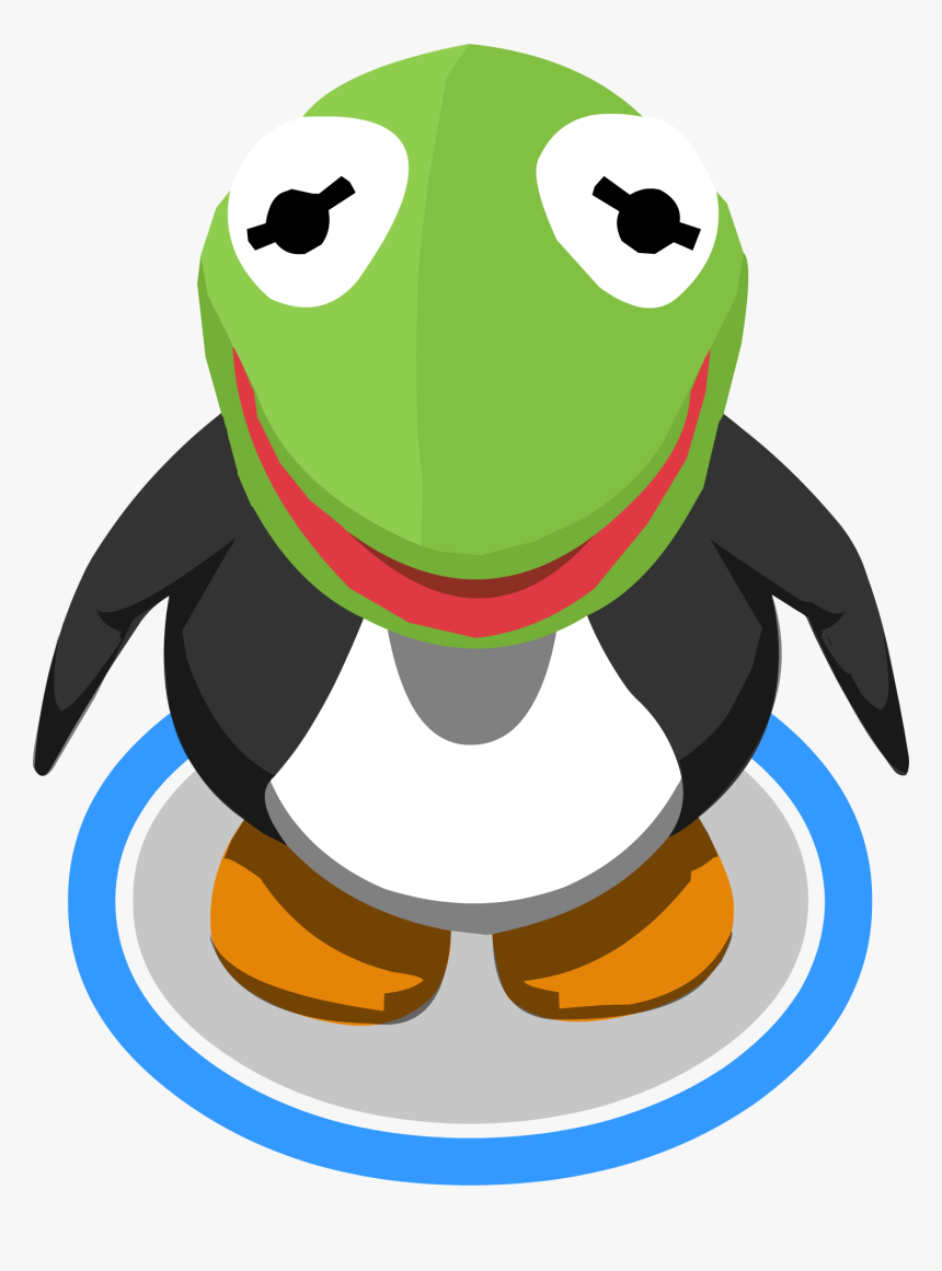 Club Penguin Kermit Costume, HD Png Download