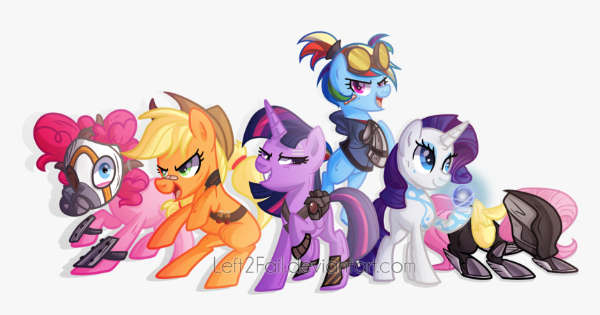 Efi2fail Ptocom Borderlands 2 Pony Rainbow Dash Applejack - Borderlands 2 My Little Pony, HD Png Download