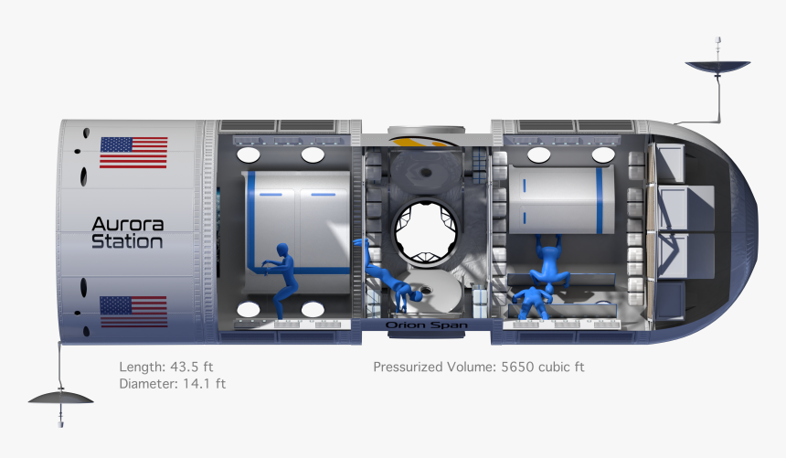 Aurora Station Space Hotel, HD Png Download