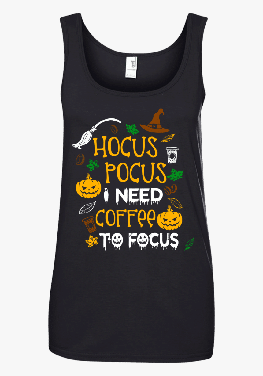 Hocus Pocus I Need Coffee To Focus T-shirt, Hoodie - Shirt, HD Png Download