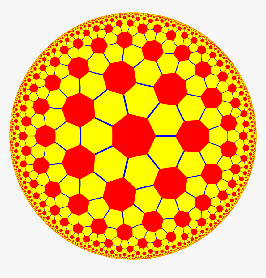 Truncated Order 7 Triangular Tiling, HD Png Download