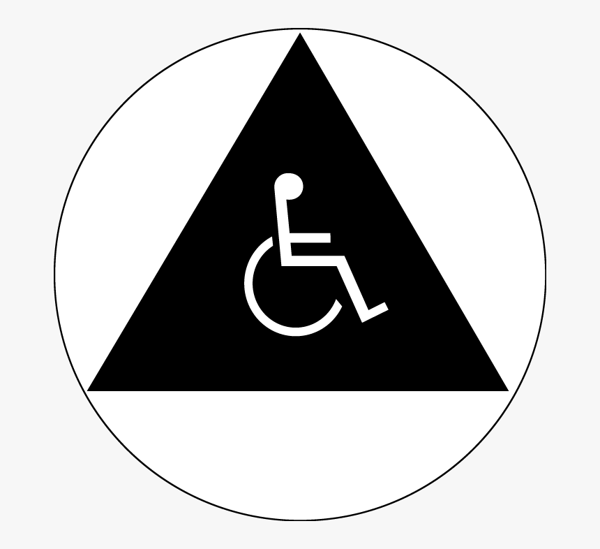 All Gender Accessible Ca Restroom Door Symbol Set - Honolulu International Airport, HD Png Download