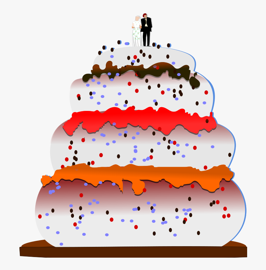 Bolo De Casamento - Cake, HD Png Download