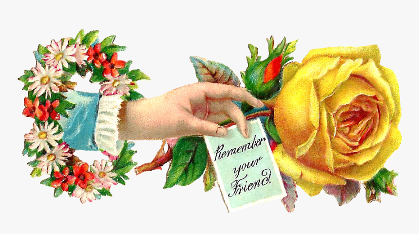 Victorian Yellow Rose, HD Png Download