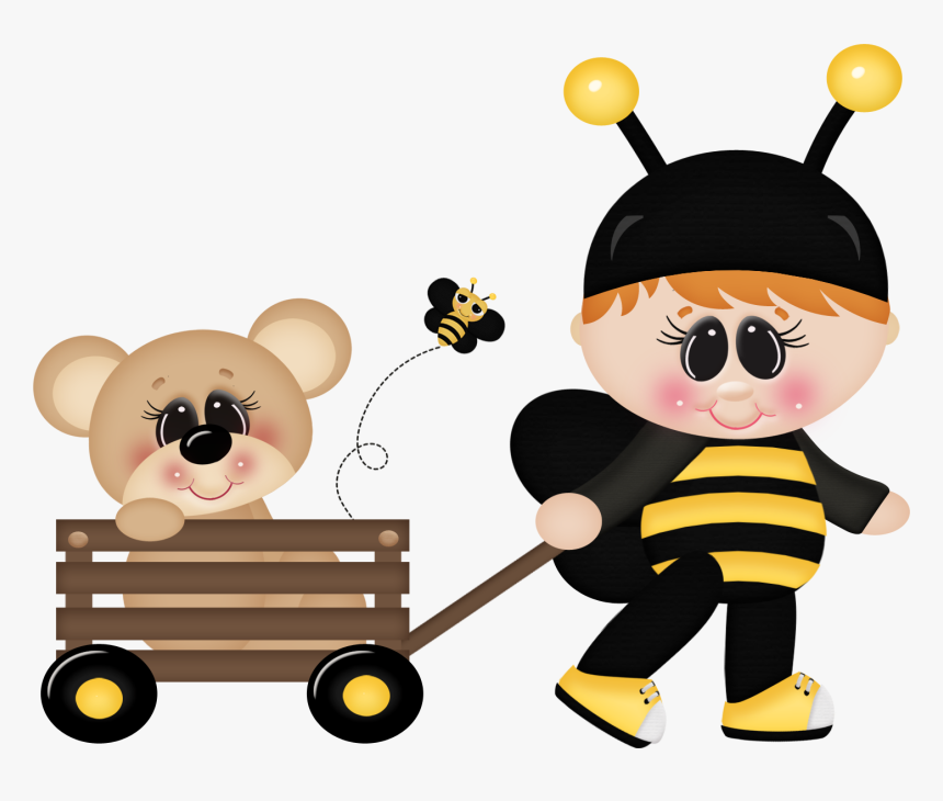 2 Borboletas & Joaninhas Bumble Bee Clipart, Clipart - 2 -- Borboletas & Joaninhas, HD Png Download