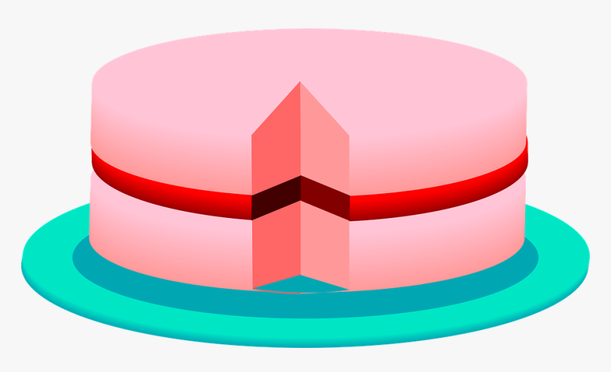 Cake, Layers, Pink, Dessert, Sweet, Slice, Cut, Food - Animated Images Of Cakes, HD Png Download