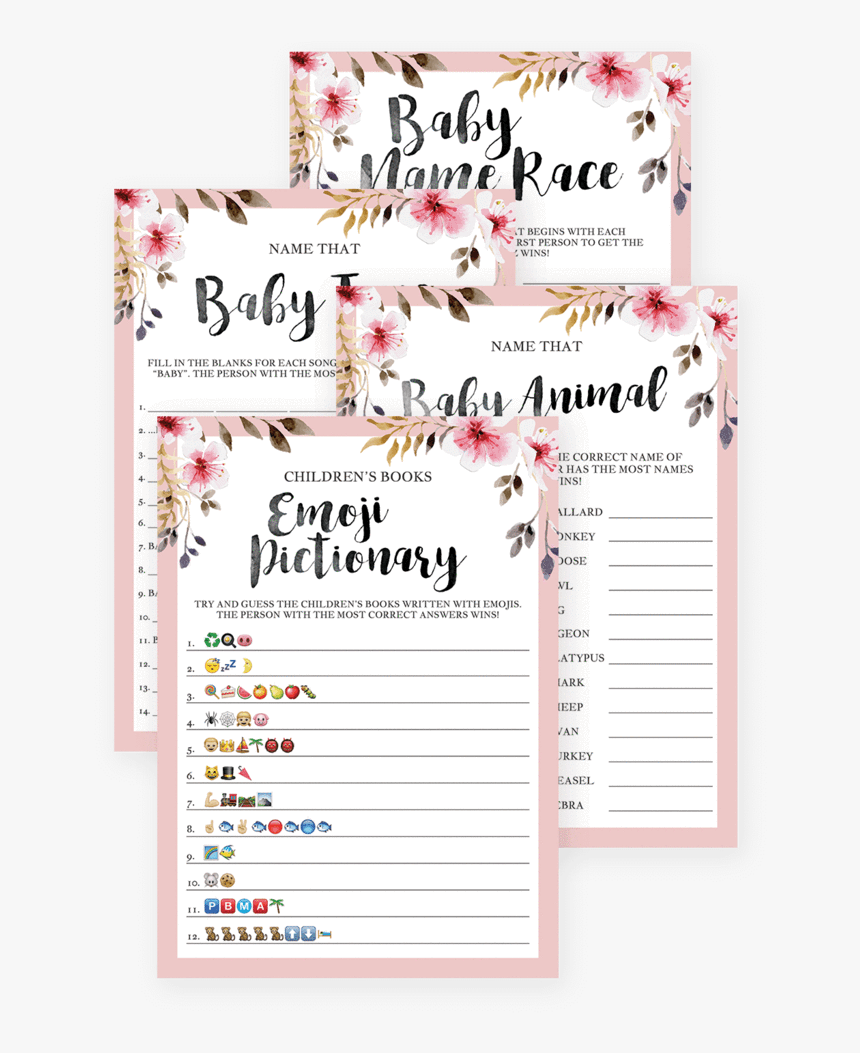 Emoji Game For Baby Shower, HD Png Download