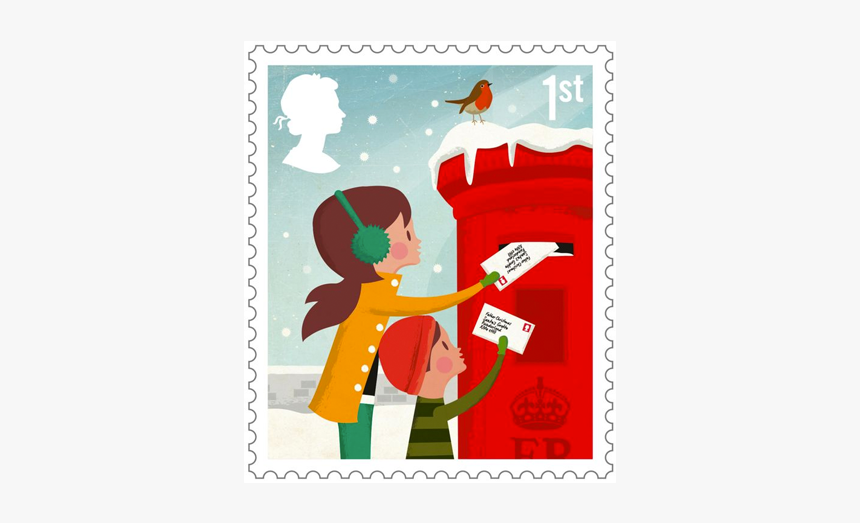 Post Stamps Christmas Uk, HD Png Download
