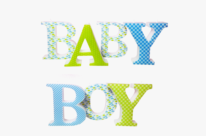 Baby Boy 3d Letters Candle Model - Baby Shower Letters Png, Transparent Png