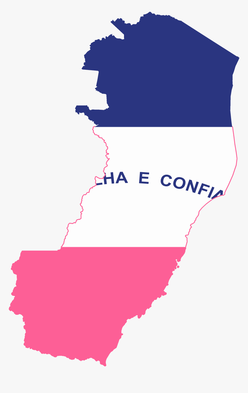 Flag Map Of Espirito Santo - Espirito Santo Flag Map, HD Png Download