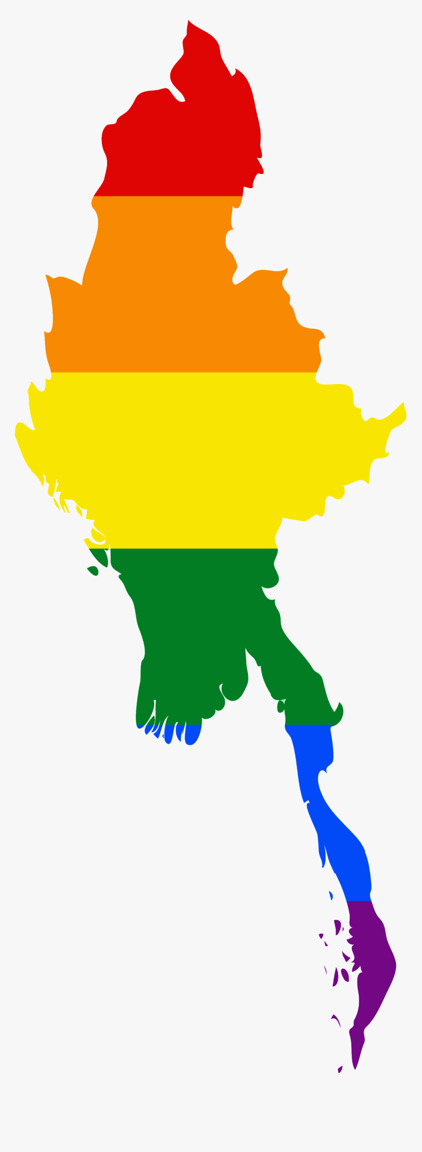 1492 X 4000 - Myanmar Mapa Png, Transparent Png