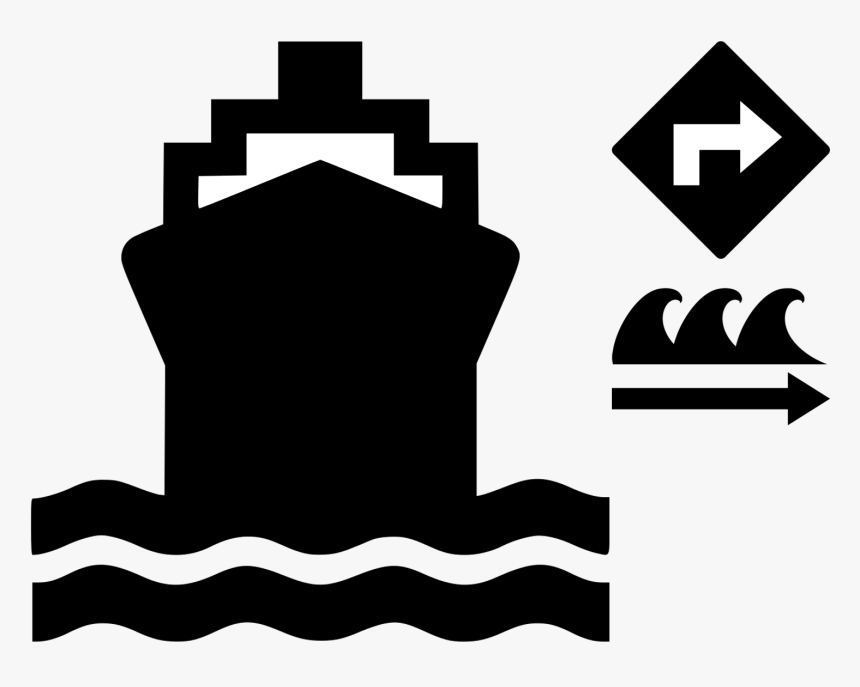 Routing Ships To Exploit Marine Current Propulsion - Boat Icon, HD Png Download