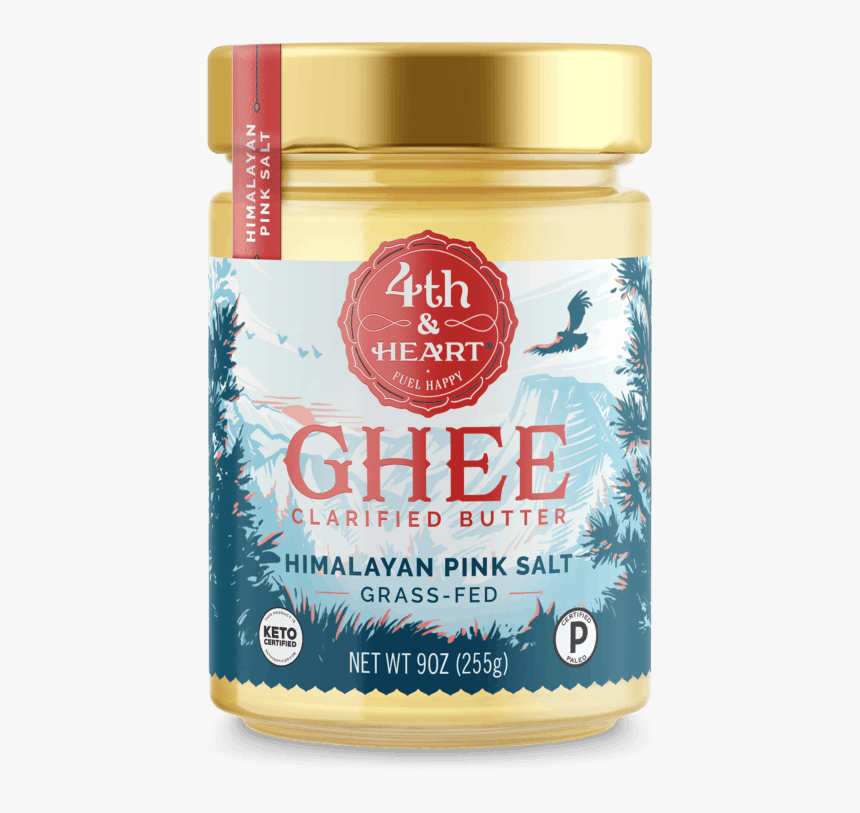 Ghee Himalayan Salt - 4th And Heart Ghee Garlic, HD Png Download