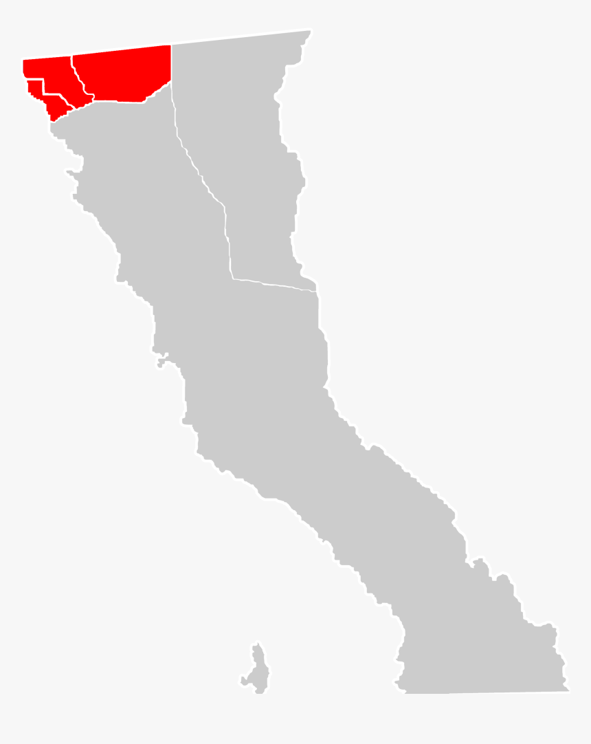 Baja California Locator Map - Baja California Png, Transparent Png