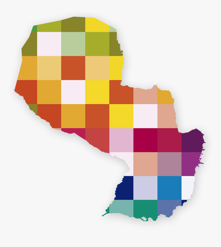 Mapa Cuadricula Colores, HD Png Download