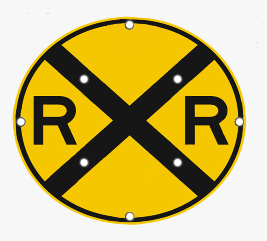 Image Logo For Lighted Roadway Signs - Road Signs Railroad Crossing, HD Png Download