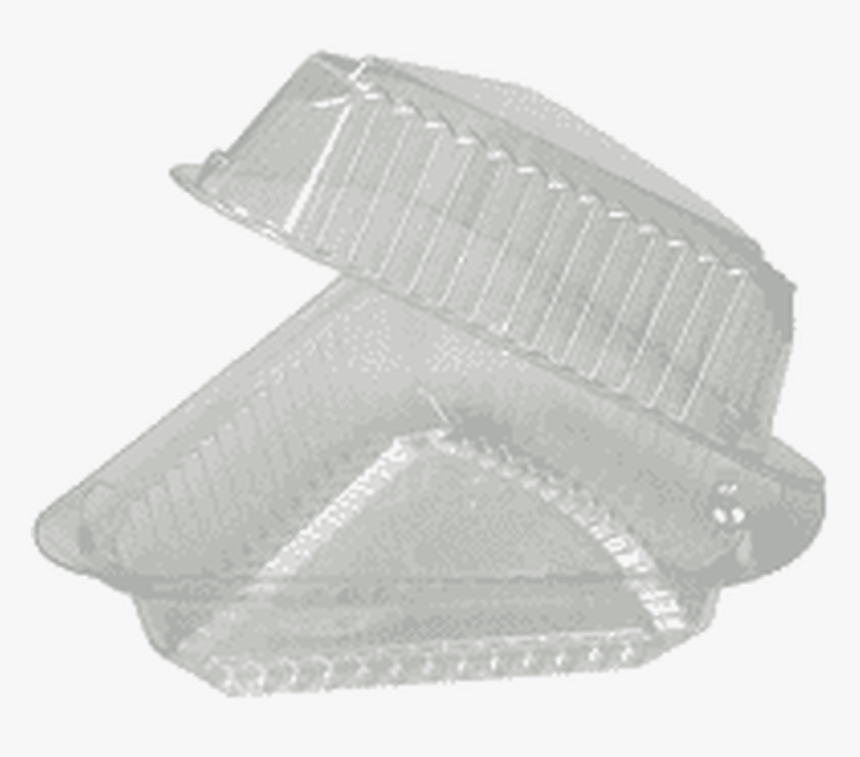 Disposable Plastic Hinged Pie Slice Container -case - Leather, HD Png Download