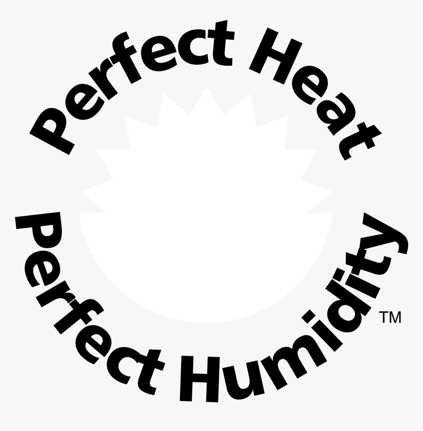 Perfect Heat Perfect Humidity Logo Black And White - Circle, HD Png Download