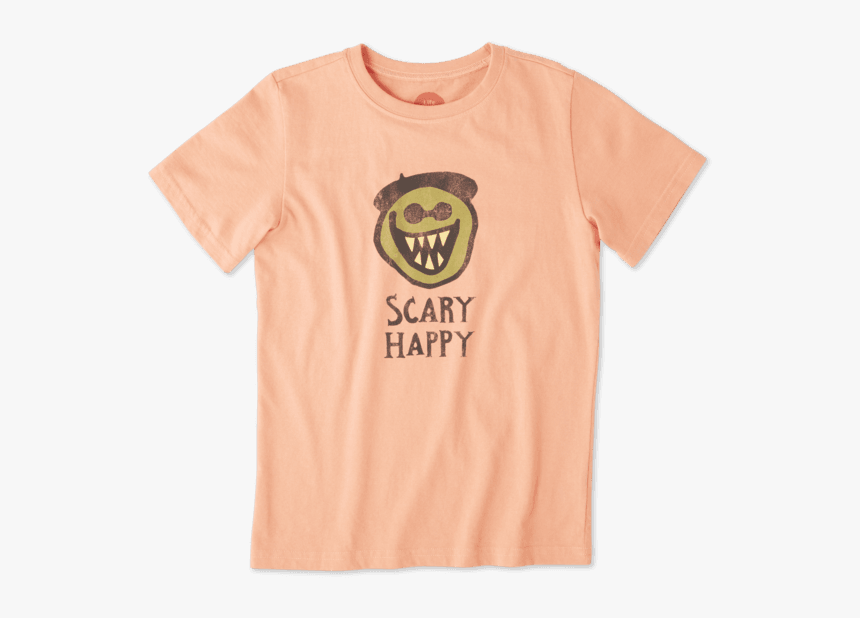Boys Scary Happy Crusher Tee - Cartoon, HD Png Download