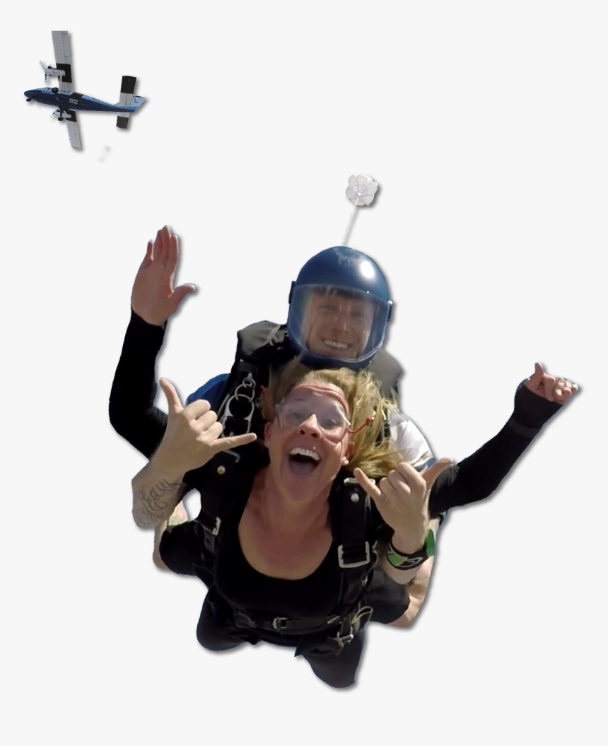 Empowerment Of Mom - Tandem Skydiving, HD Png Download