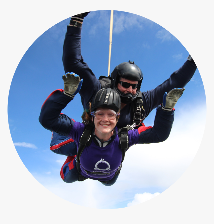 A Supporter Skydives For Target Ovarian Cancer - Extreme Sport, HD Png Download