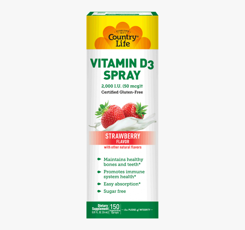 Country Life Png - Country Life Vitamin D3 Spray, Transparent Png