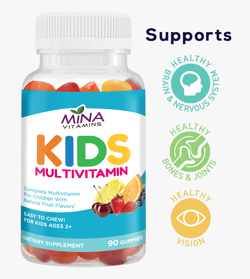 Minavitamins Kids-1 - Strawberry, HD Png Download