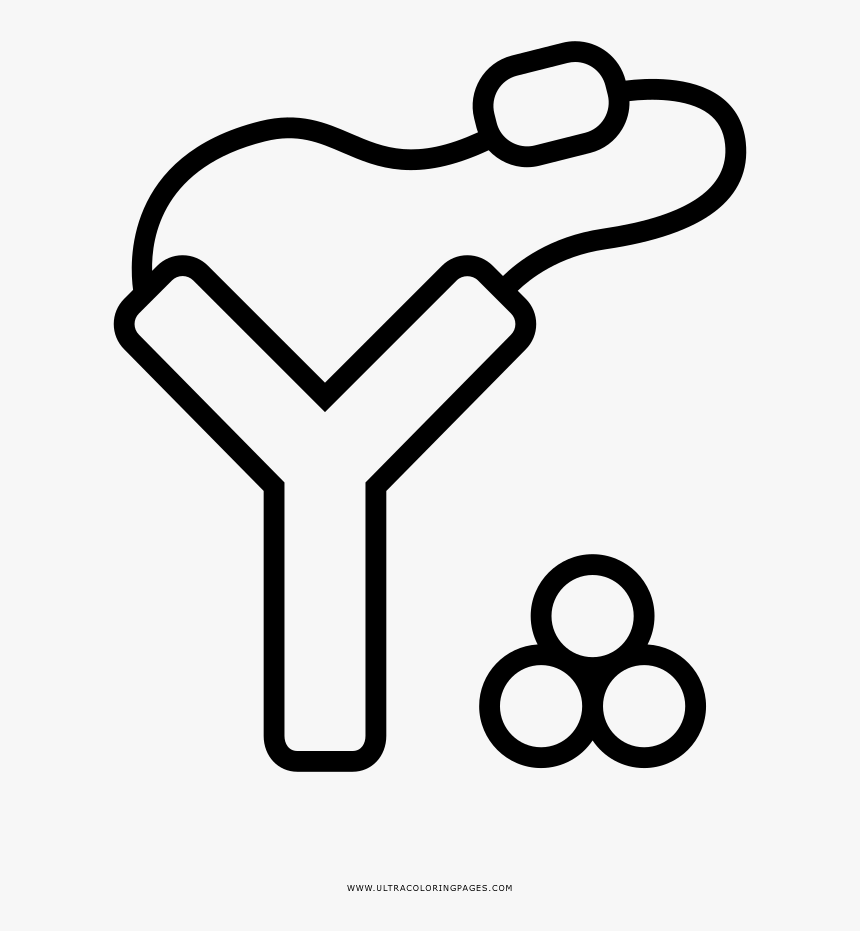 Slingshot Coloring Page - Line Art, HD Png Download