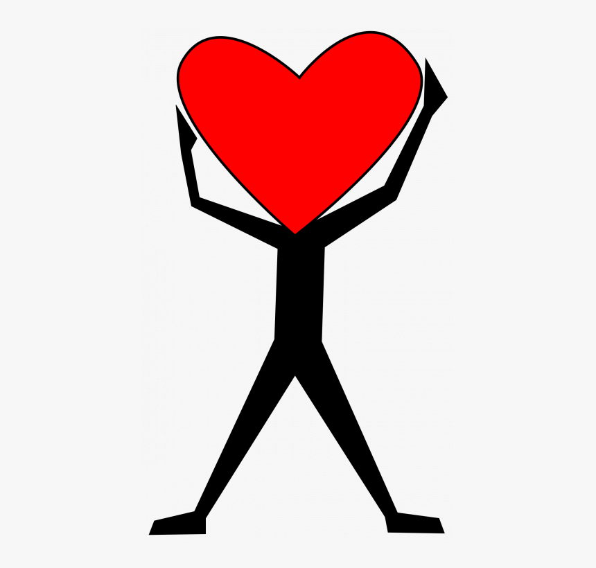 Tin Man Heart Clock Clipart - Heart Person Clip Art, HD Png Download