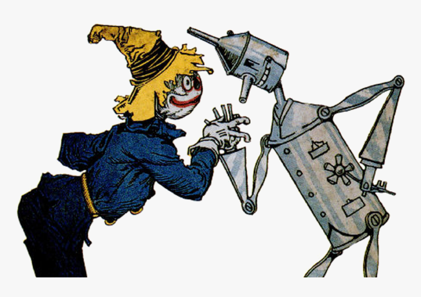 Hurricane Clipart Wizard Oz - Scarecrow And The Tin Man, HD Png Download