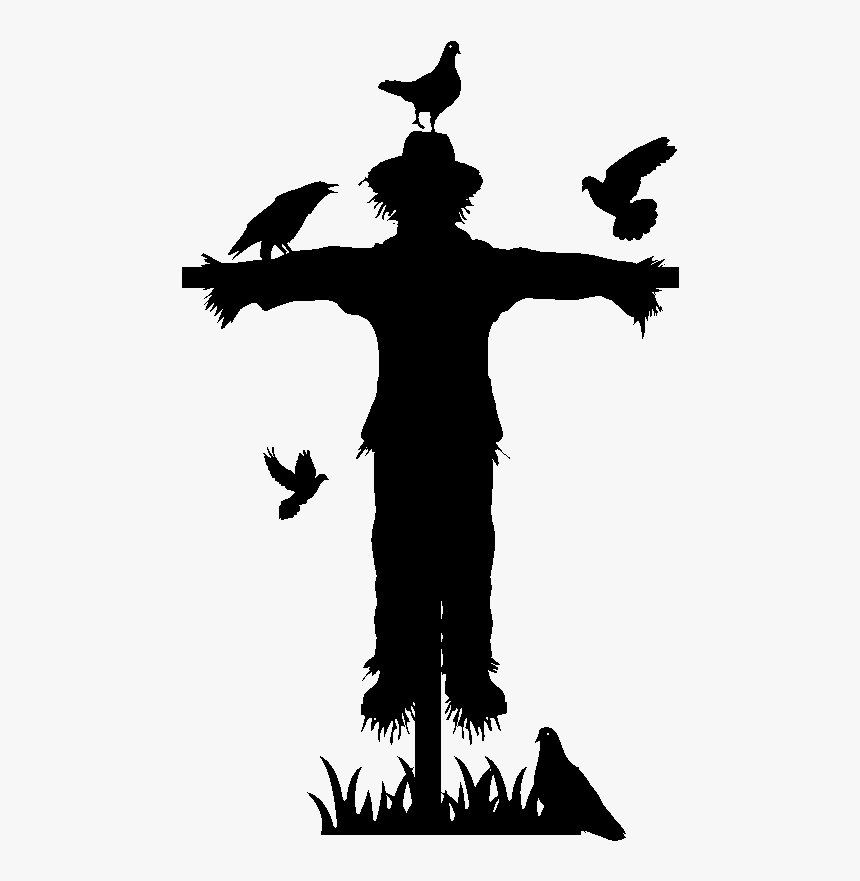 Sticker Silhouette Epouvantail Ambiance Sticker Kc3808 - Tin Man Wizard Of Oz Silhouette, HD Png Download