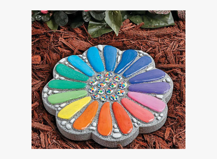 Paint Your Own Stepping Stone Flower By Mindware - Floral Design, HD Png Download
