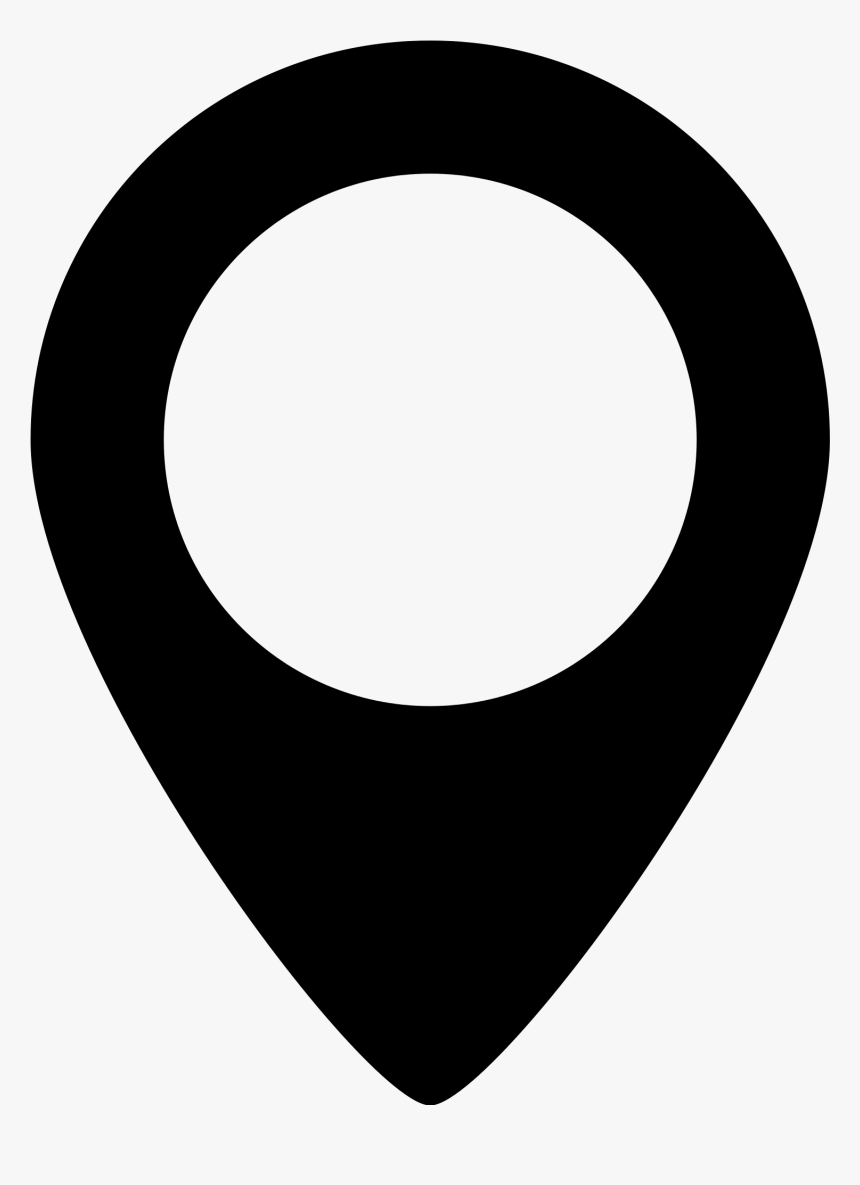 Placeholder Black Symbol - Map Point Png, Transparent Png