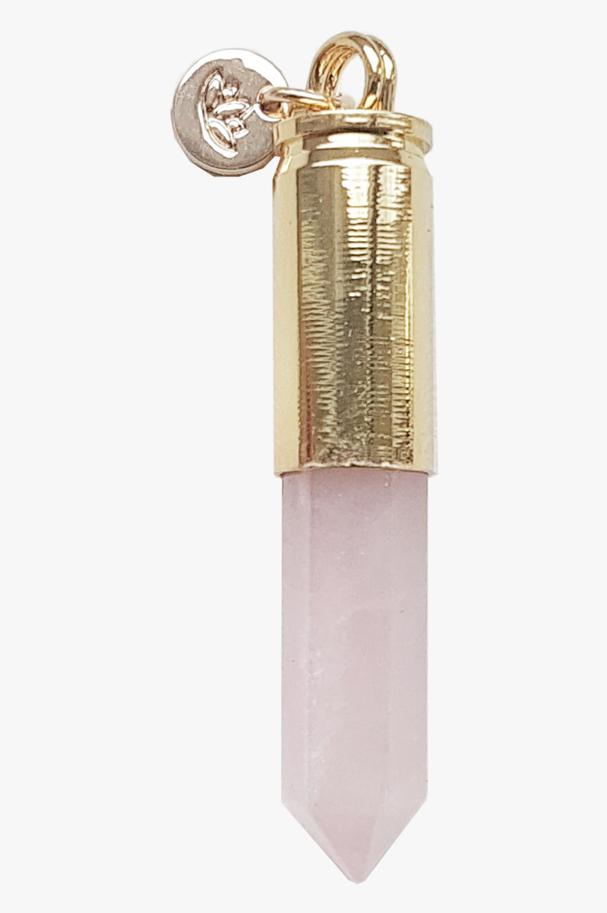 Rose Quartz Gold Pendant - Body Jewelry, HD Png Download
