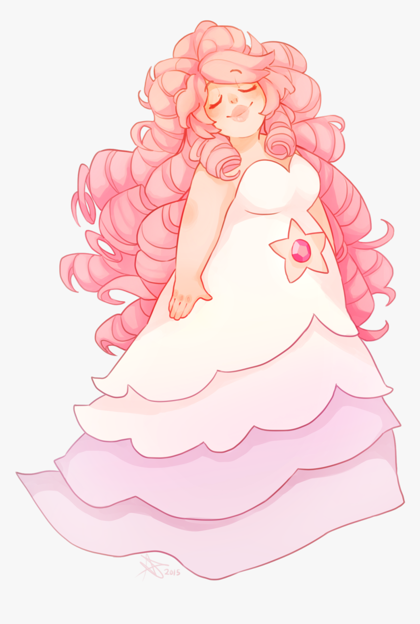 I Love Her Big Pink Curly Fluffy Hair - Rose Quartz Hair Steven Universe, HD Png Download