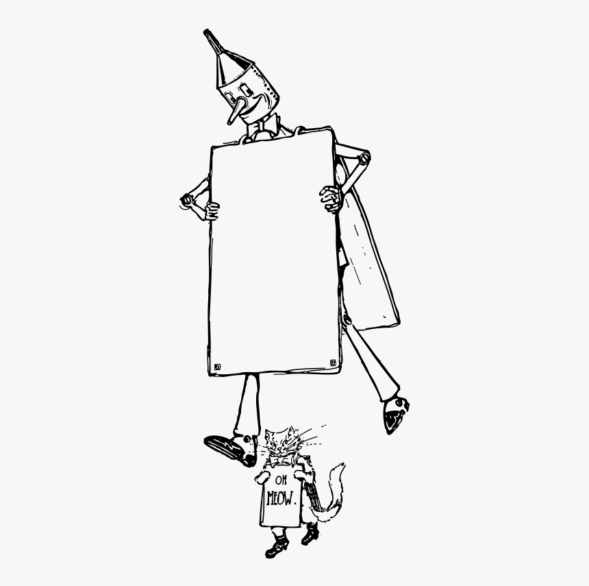 Tinman Sign - Project Gutenberg Land Of Oz, HD Png Download