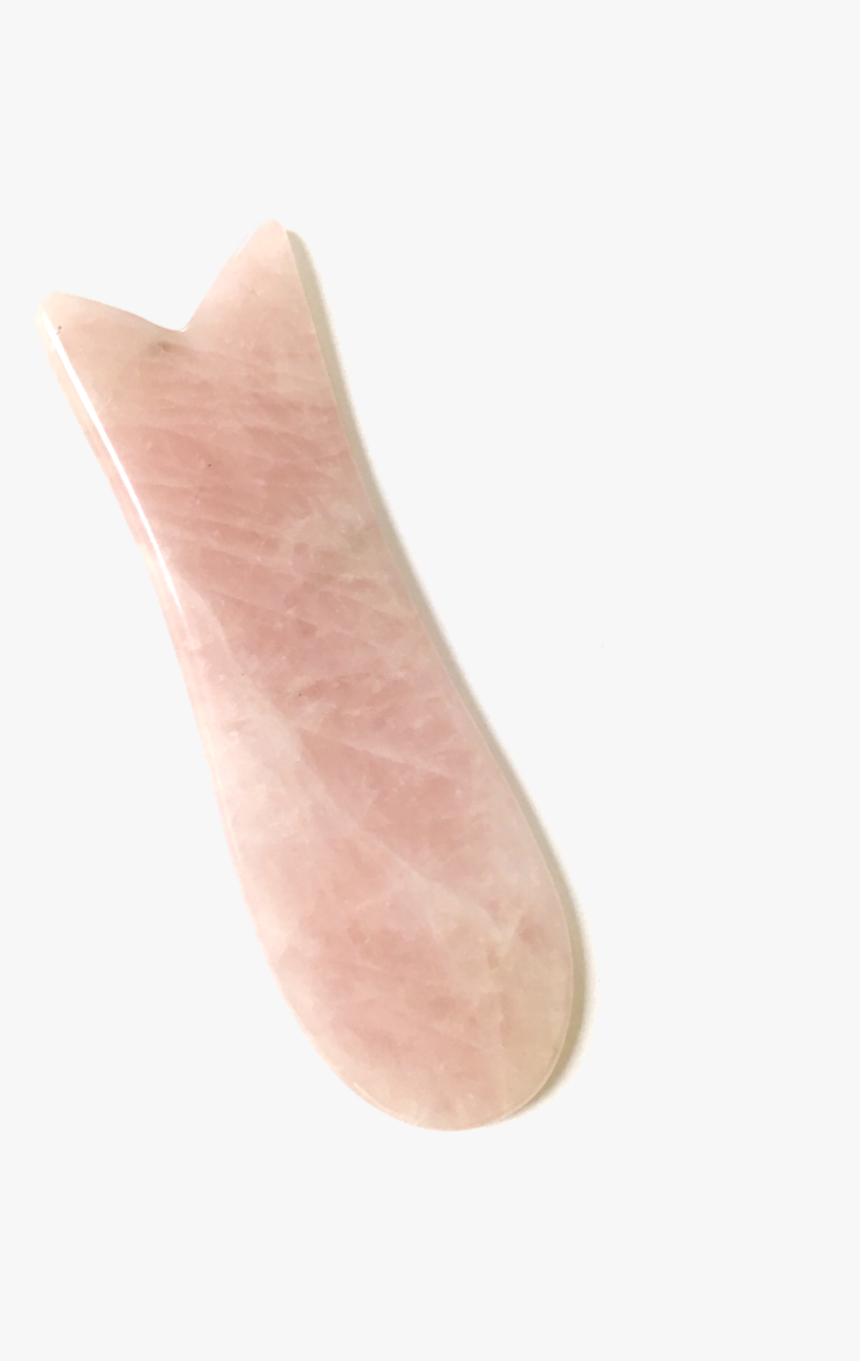 Rose Quartz Gua Sha Fish Shape - Cervelat, HD Png Download