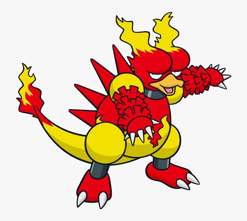 Magmar Pokemon Character Vector Art - Magma Pokemon, HD Png Download