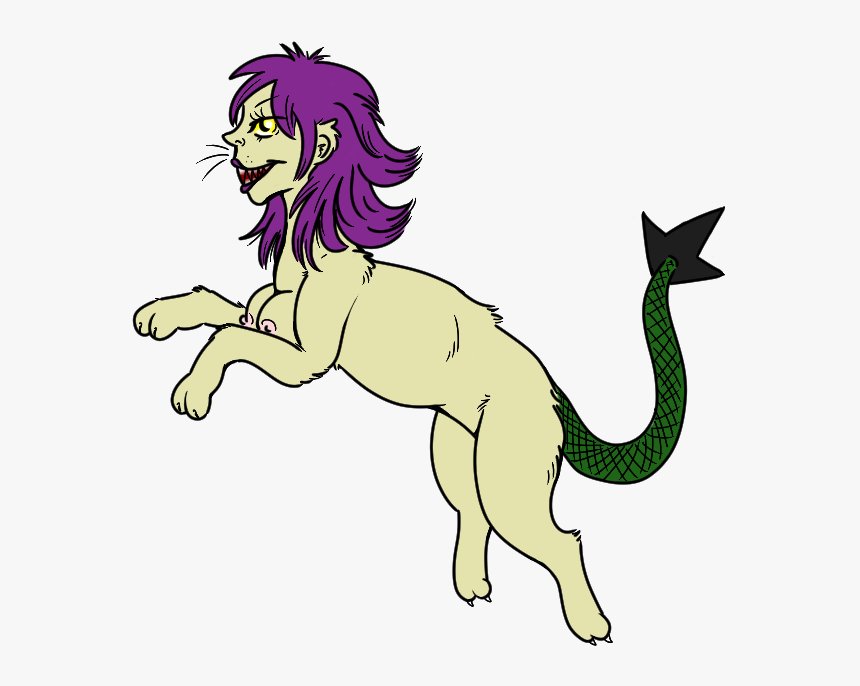 Manticore - Cartoon, HD Png Download