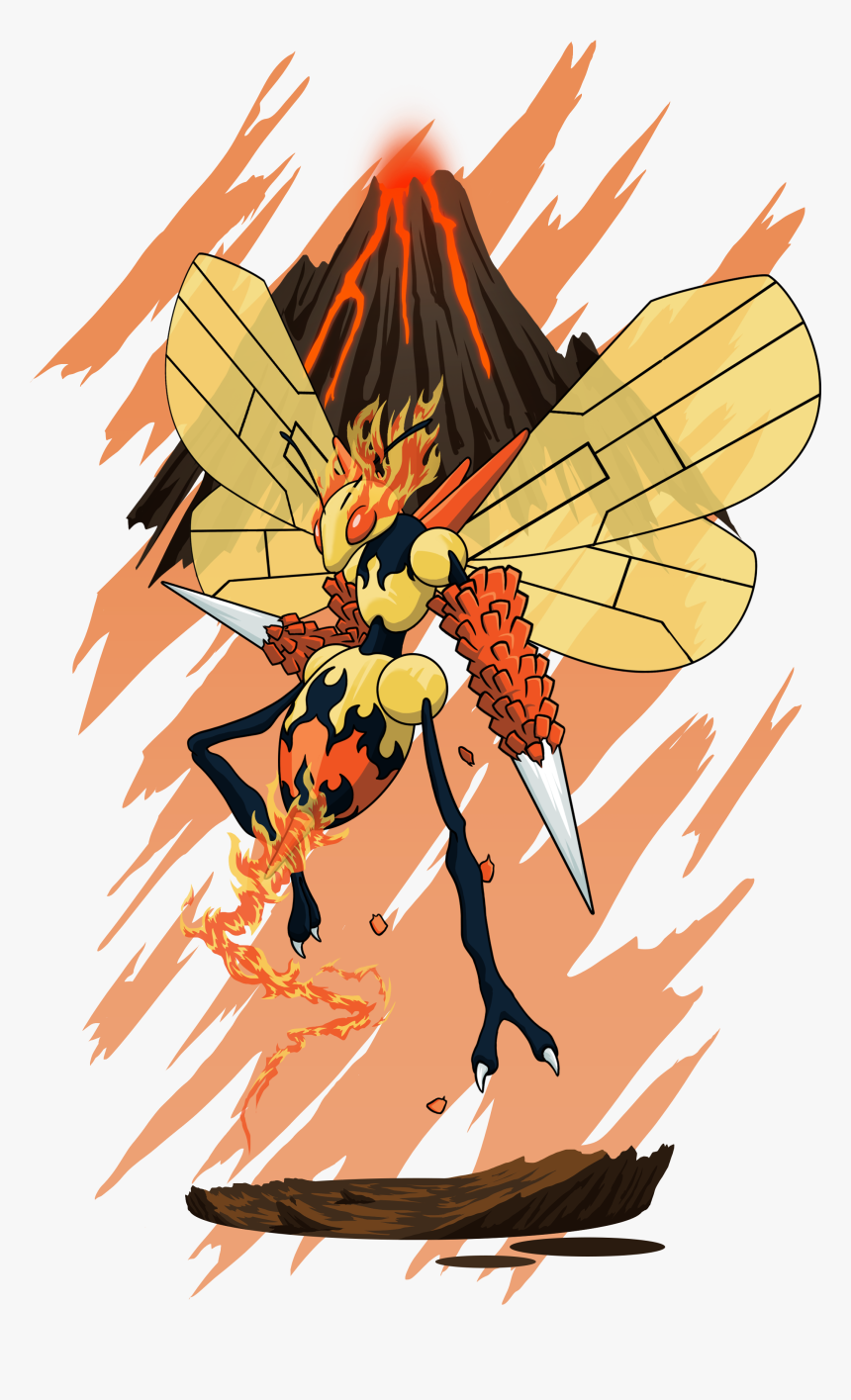 Beedrill Magmar Berndrill - Illustration, HD Png Download