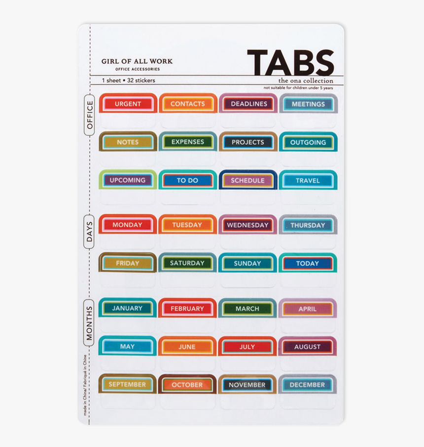 Girl Of All Work Llc Peel And Stick Tabs Gwo713a, HD Png Download