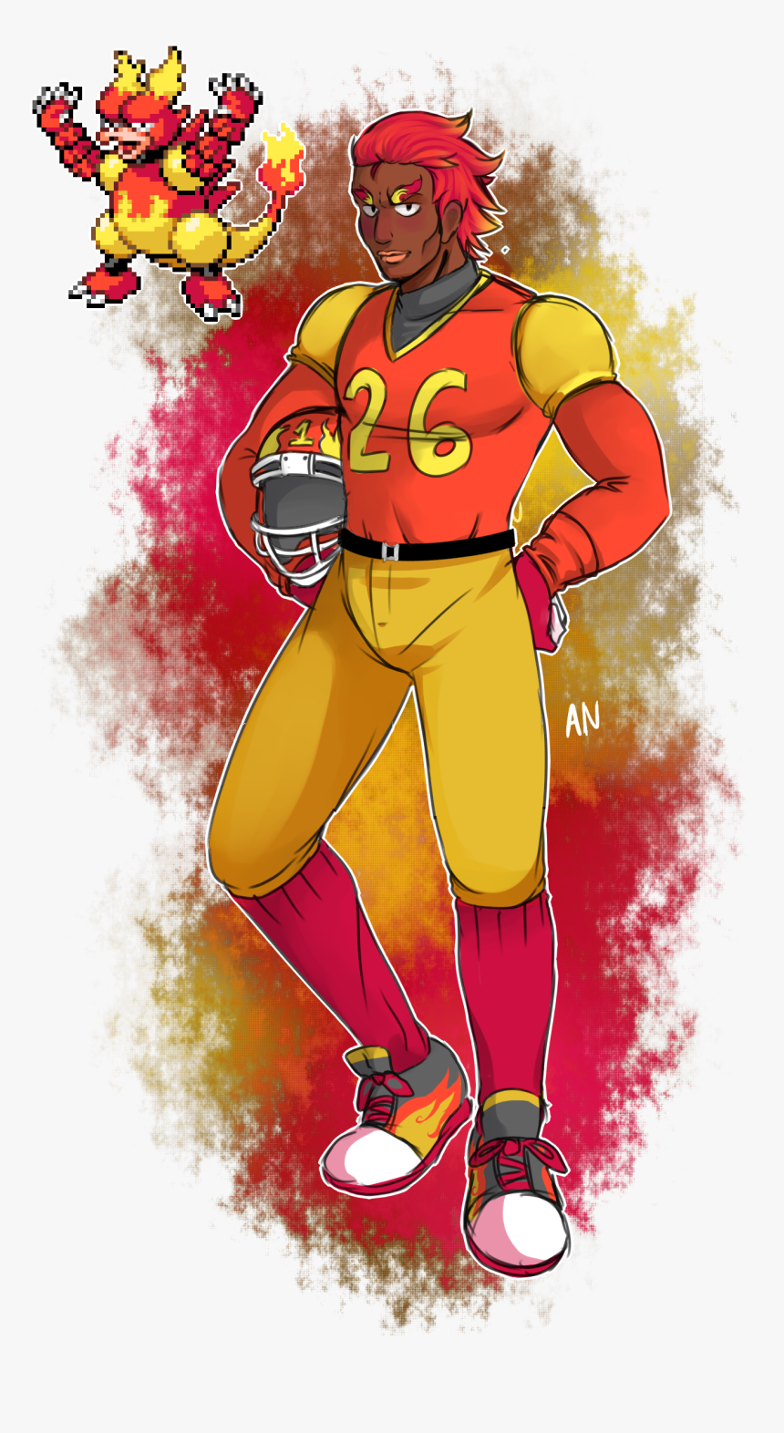Pokemon Humanizations 212413magmarhuman - Pokemon Magmar Human Version, HD Png Download