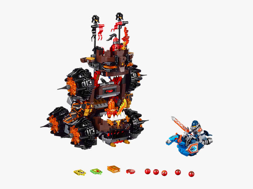 Lego Nexo Knights General Magmar's Siege Machine, HD Png Download