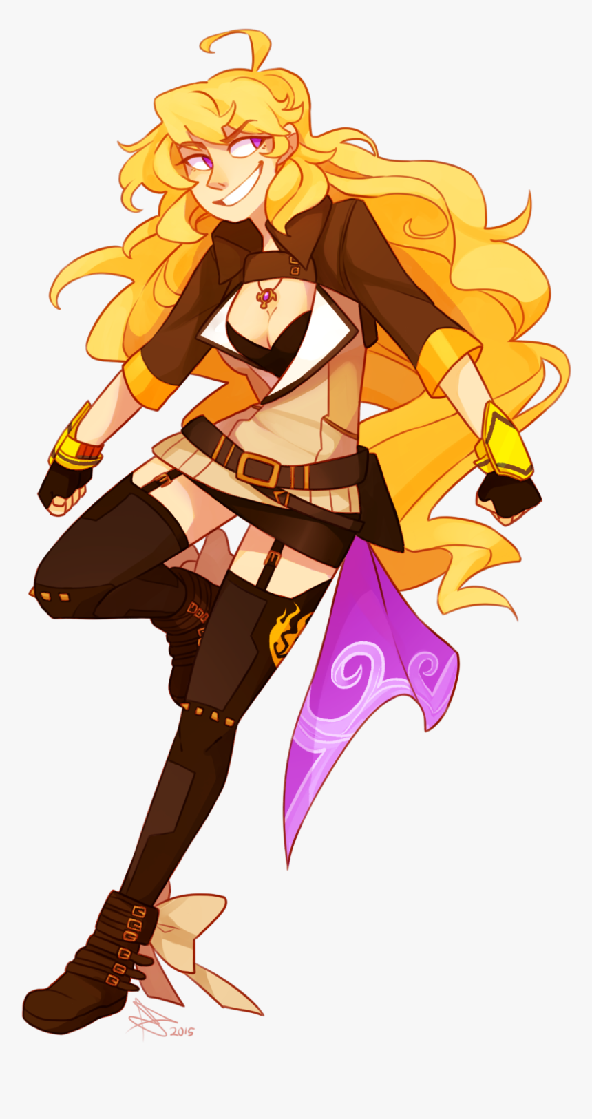 My Art Rwby Yang Xiao Long Thank You To Everyone Who - Yang Xiao Long Art, HD Png Download