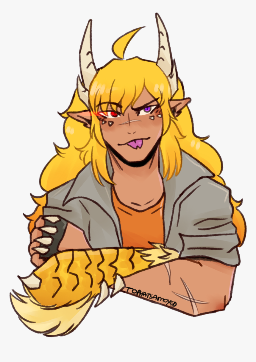 Rwby Yang Dragon Faunus, HD Png Download