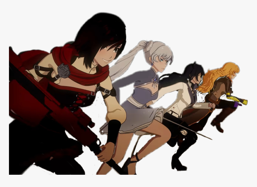 #rwby #rubyrose #weissschnee #blakebelladonna #yangxiaolong, HD Png Download